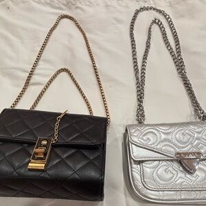 Quilted Black and sliver Shoulder Bag